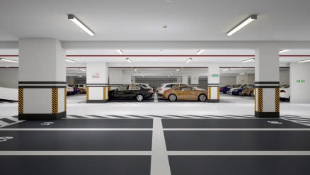 3 levels basement parking at Unity One